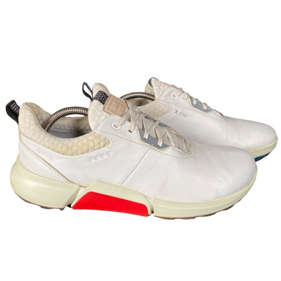 Ecco Biom H4 Hybrid GTX Golf Shoe 43 9.5 White Leather Waterproof Minimalist - Picture 4 of 12